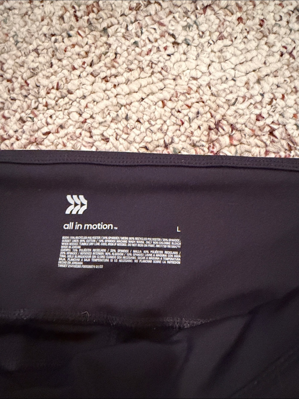 all in motion Black High-Rise Bike Shorts